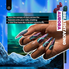 Beetles Winter Gel Polish Kit holographic glitter top coat for dazzling finishes.
