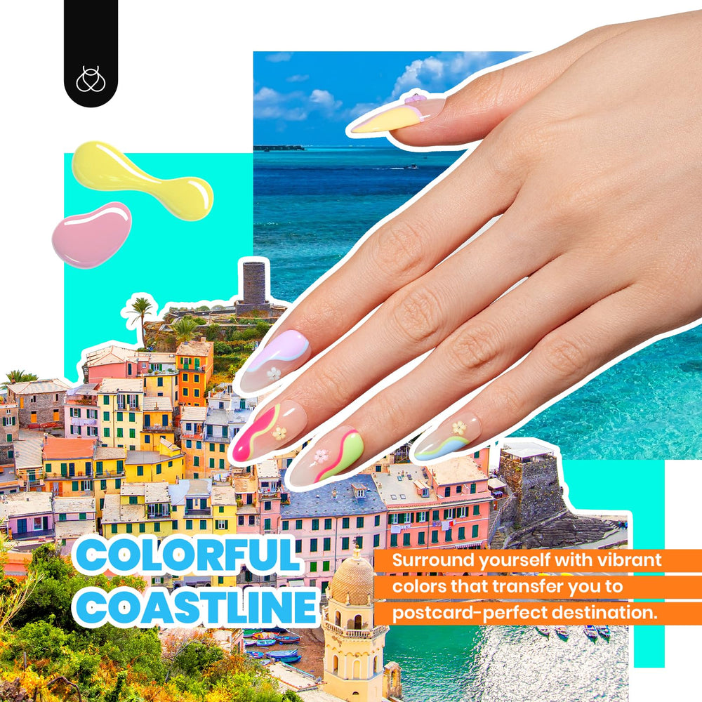 Beetles Winter Gel Polish Kit travel diary case keeps manicure organized on the go.