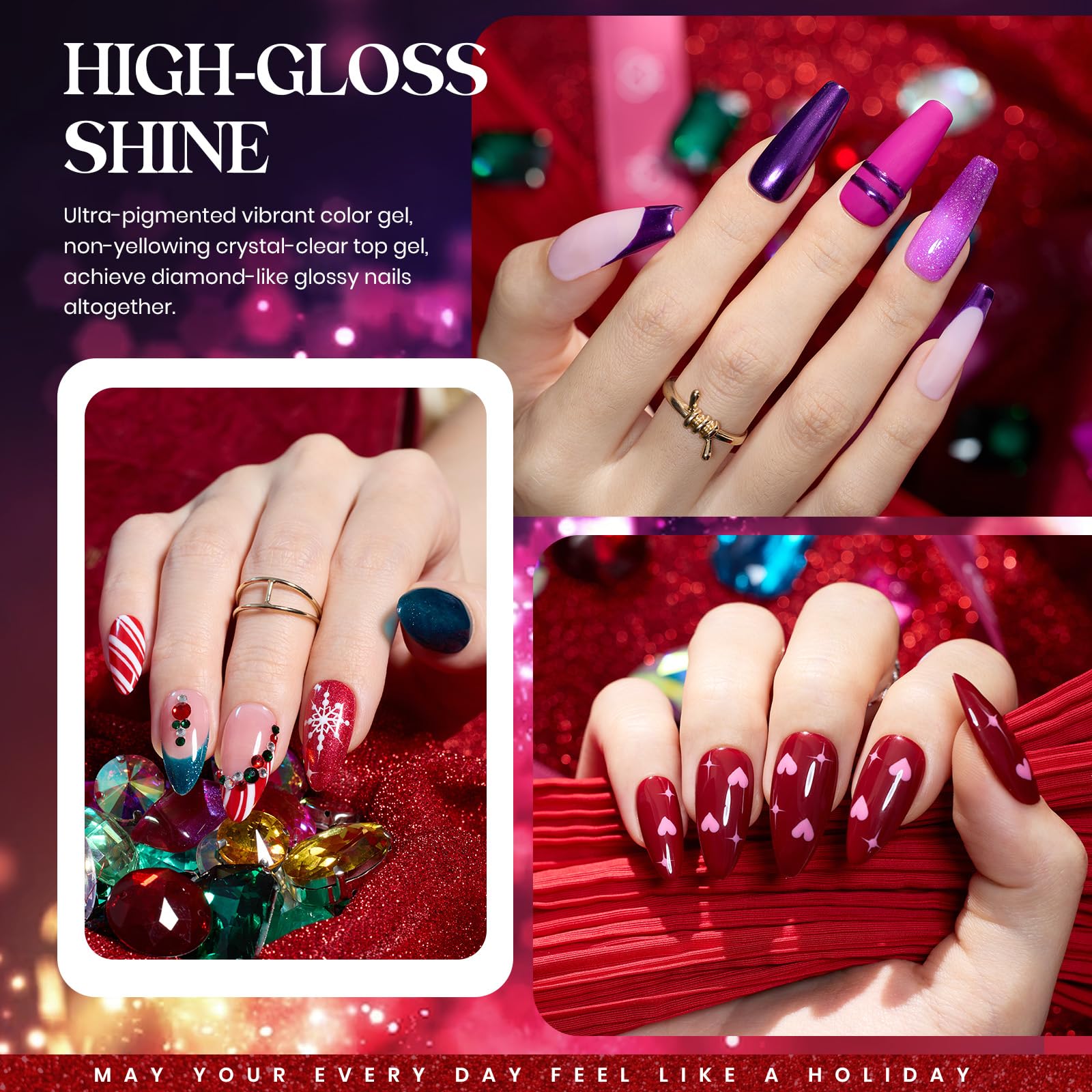 Beetles Winter Gel Polish Set bottle closeup highlights premium pigmentation and smooth application.