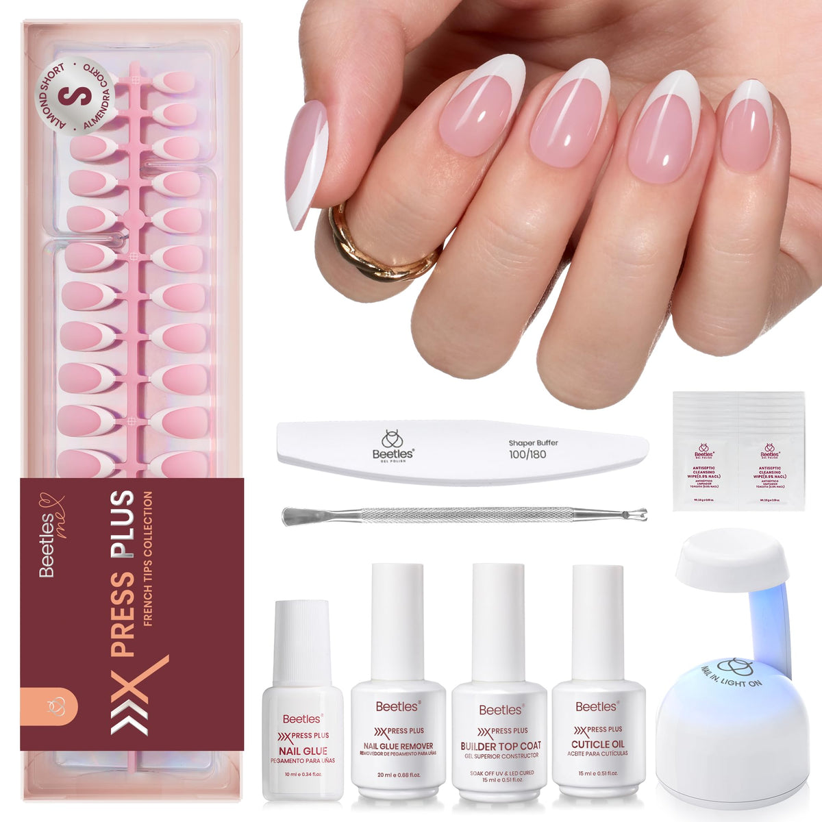 Beetles X Press Kit package displays all-in-one nail kit contents for easy at-home manicures