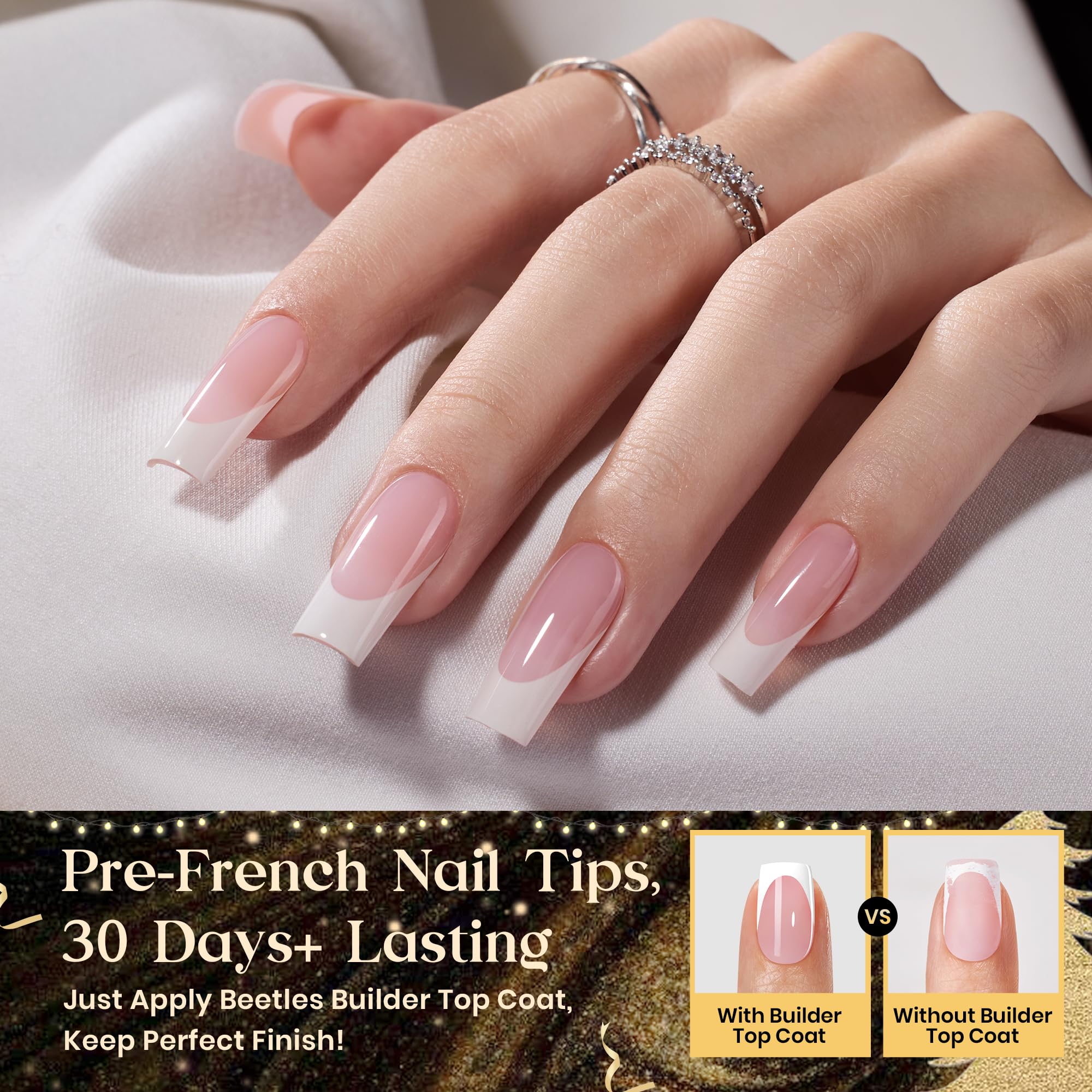 Beetles X Press Plus Quick-Dry Glue bottle for fast, secure nail application