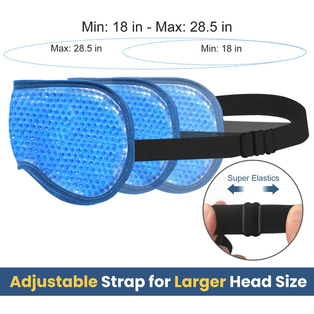 BeeVines cooling eye mask 2-pack in XL jumbo size for family use.
