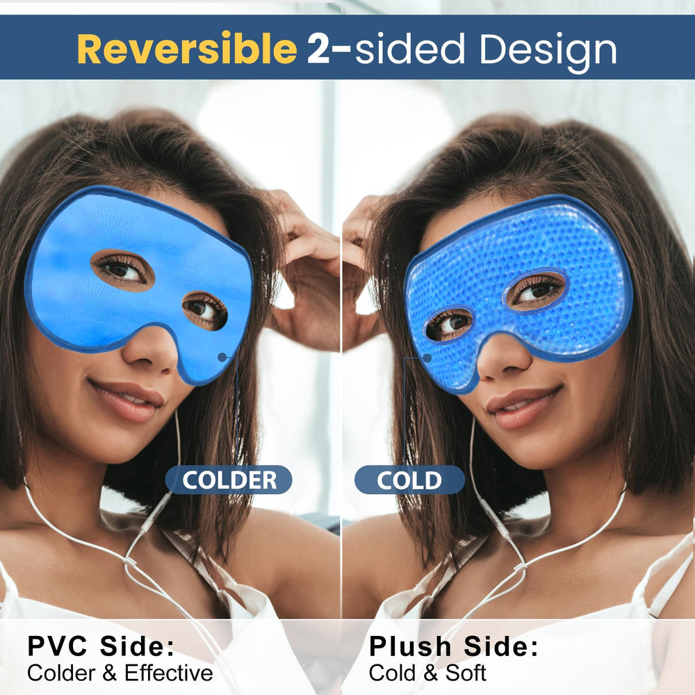 BeeVines cooling eye mask included freezer storage bag for easy storage.