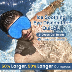 BeeVines cooling eye mask hollow design lets you read while cooling.