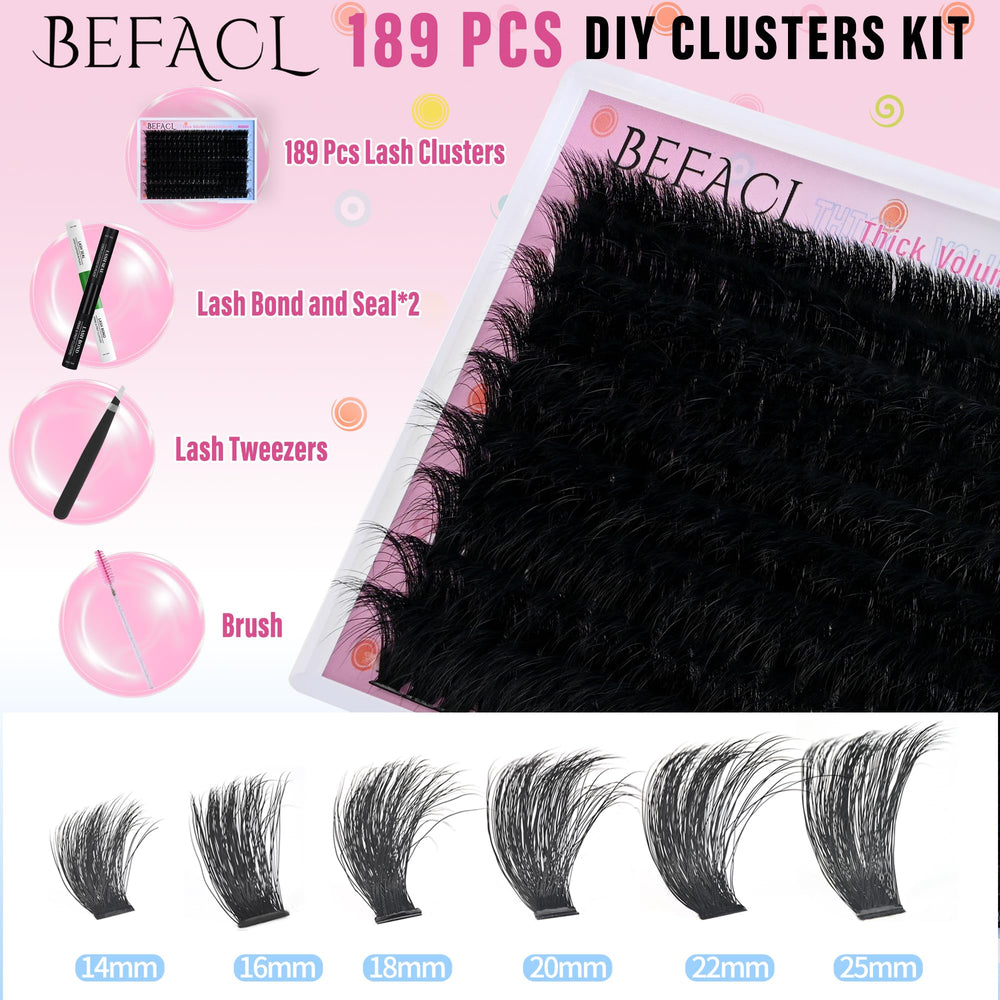 BEFACL Lash applicator brush facilitating even distribution and cleaner lash lines.