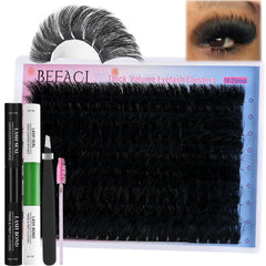 BEFACL Lash Clusters Kit box closeup for at-home salon-quality lashes.