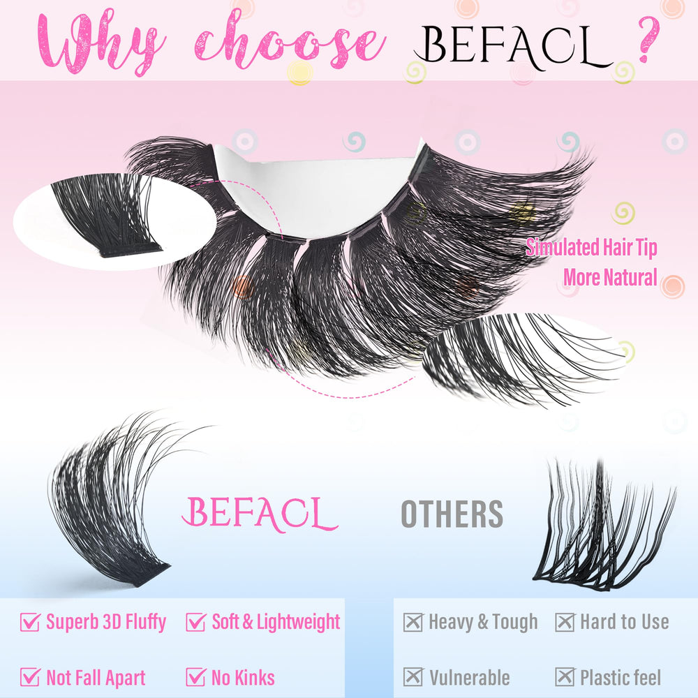 BEFACL Upgraded Lash Bond and Seal showing secure hold for long-lasting lashes.