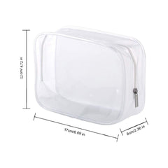 BEFORYOU transparent travel bag, waterproof clear pouch keeps liquids organized in carry-on.