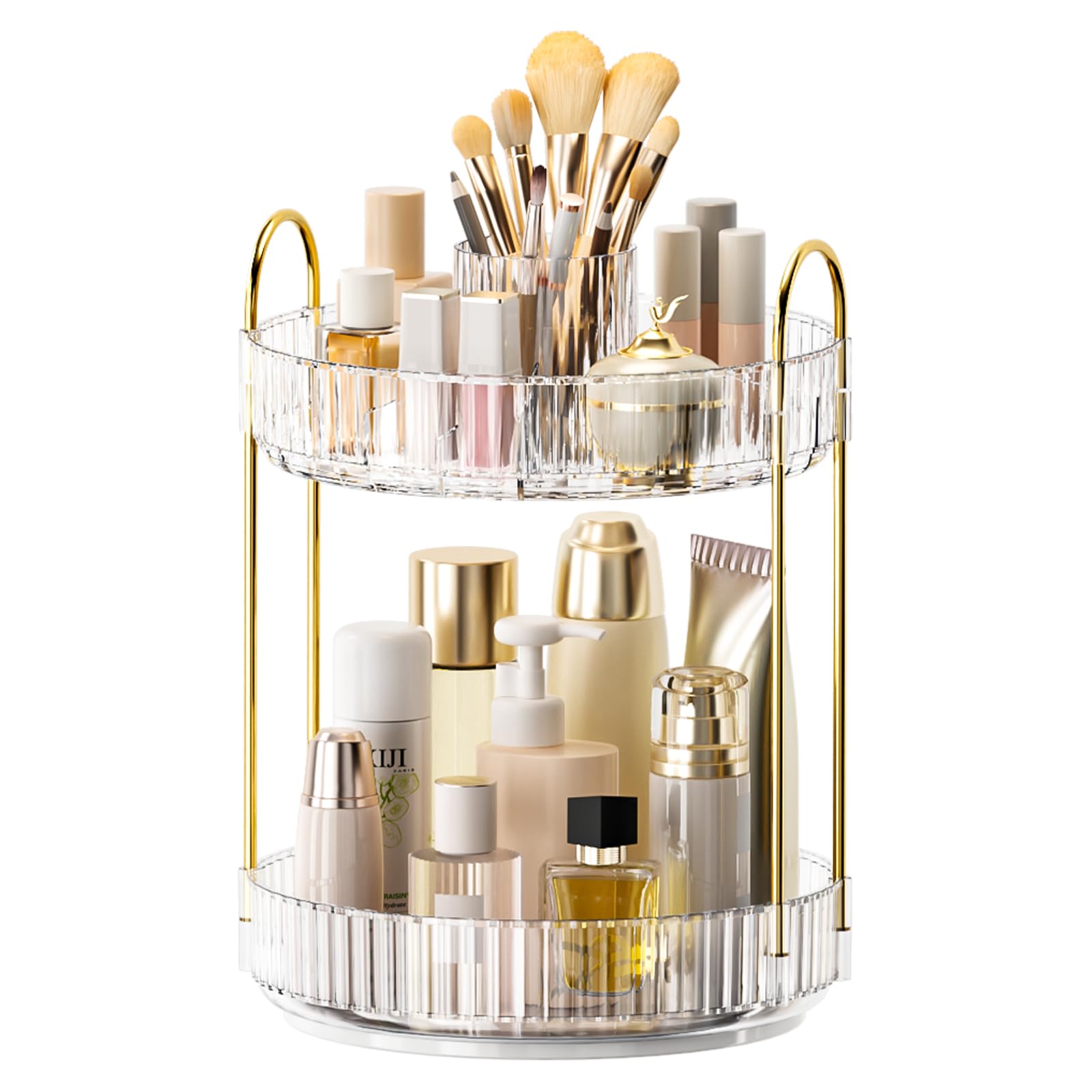 BEFSOP countertop organizer—keeps perfumes, skincare, and makeup within reach.