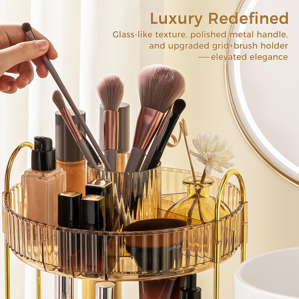 BEFSOP detachable trays—easy to clean and keep makeup tools tidy.