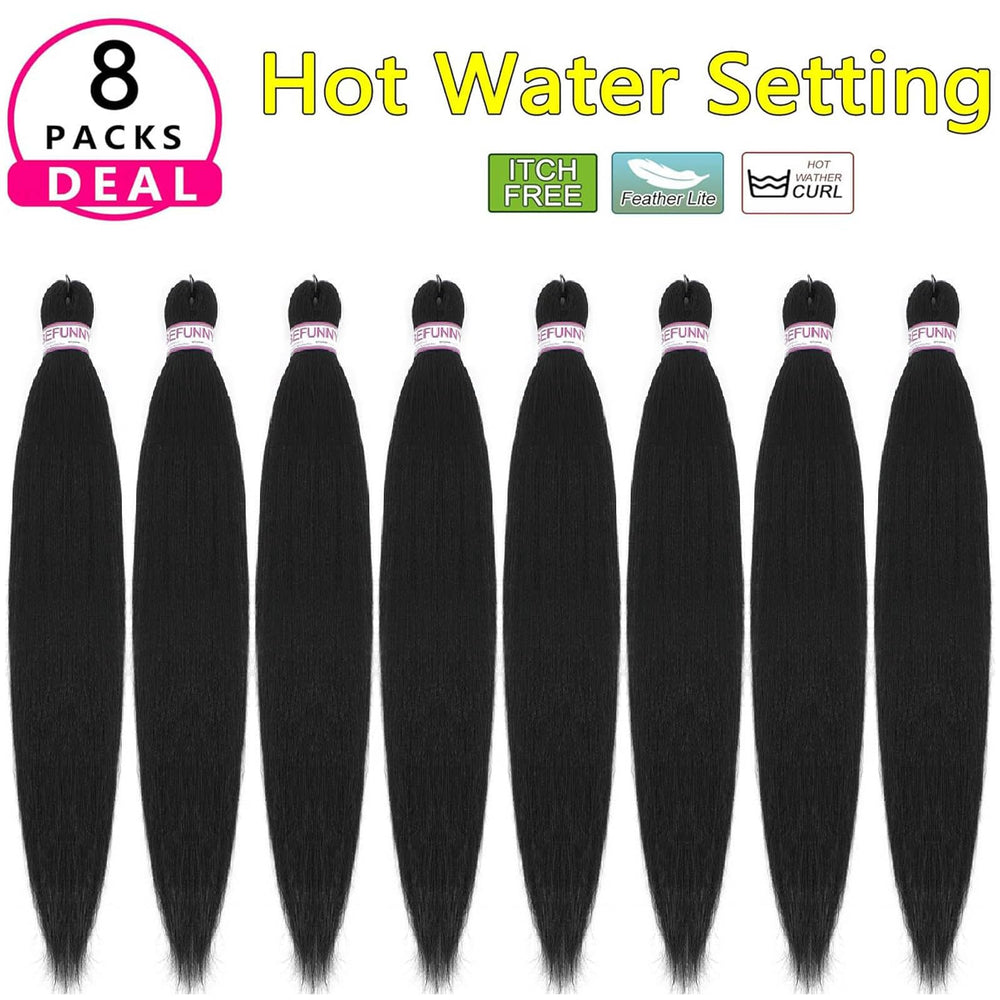 BEFUNNY braiding hair with soft Yaki texture for a natural look and easy braiding.