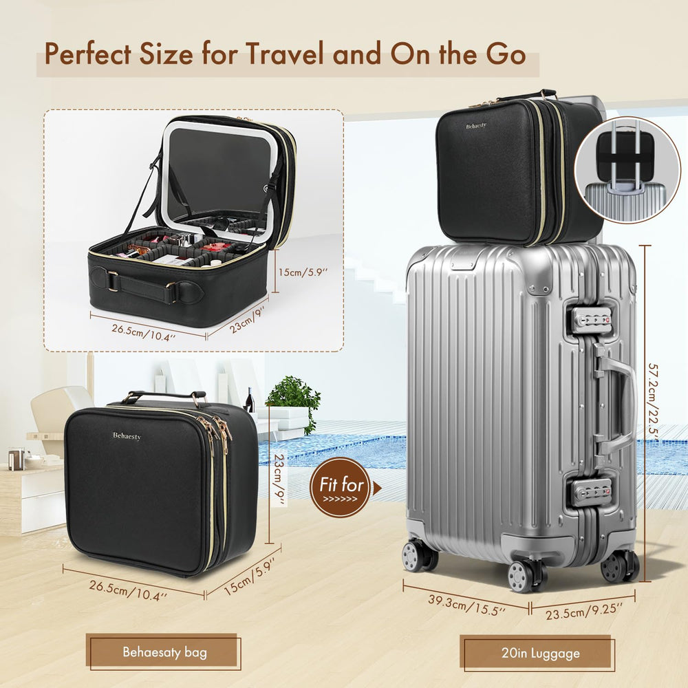 Behaesty luggage strap for hands-free travel with a suitcase
