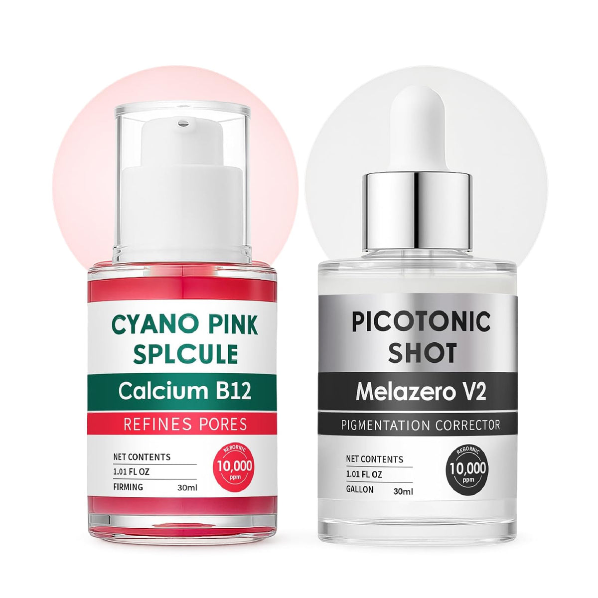 BeiBreeze Cyano Pink serum bottle highlights glow-boosting formula.