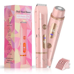 Beidouna bikini trimmer pink body shaver head for smooth legs and bikini line grooming.