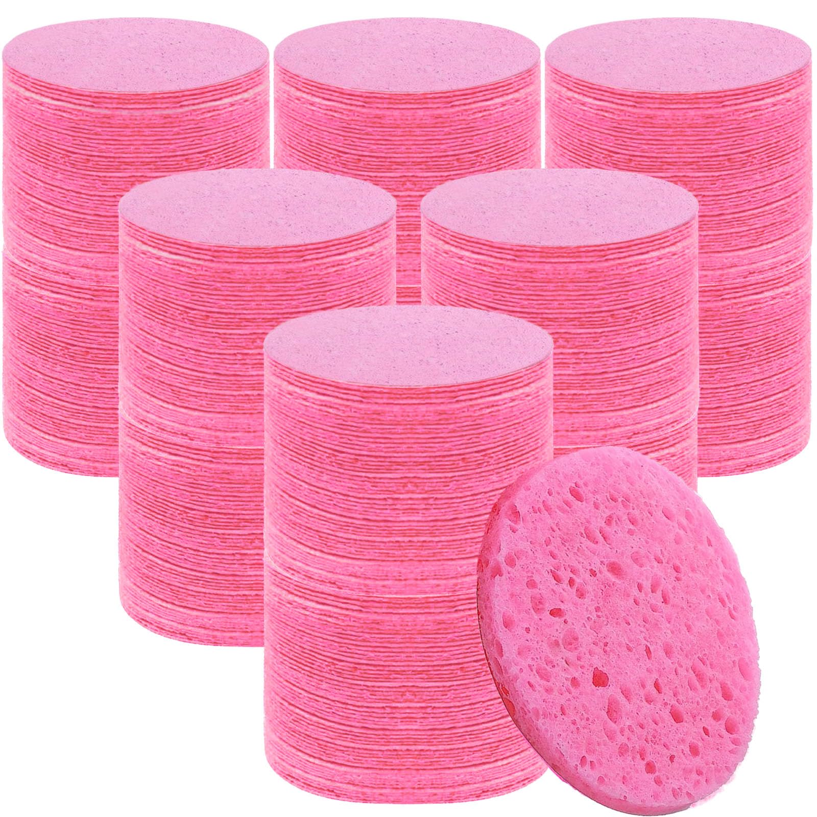 Beieverluck 300-count compressed facial sponges pack for daily cleansing.