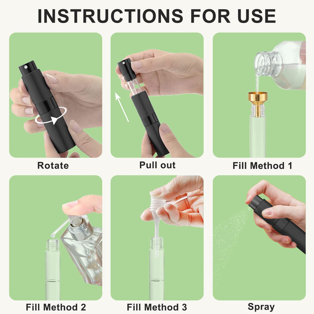 Beieverluck multi-use design suits perfume, cologne, or makeup remover for versatile travel.