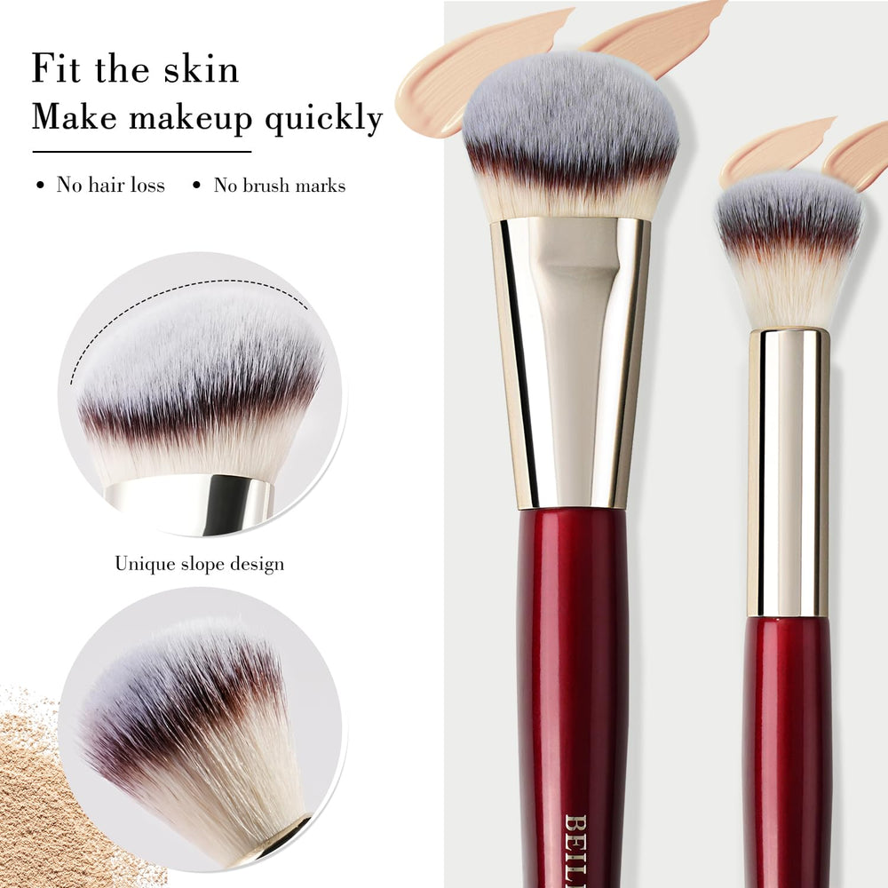 BEILI highlighter/setting brush enables precise glow and contouring.