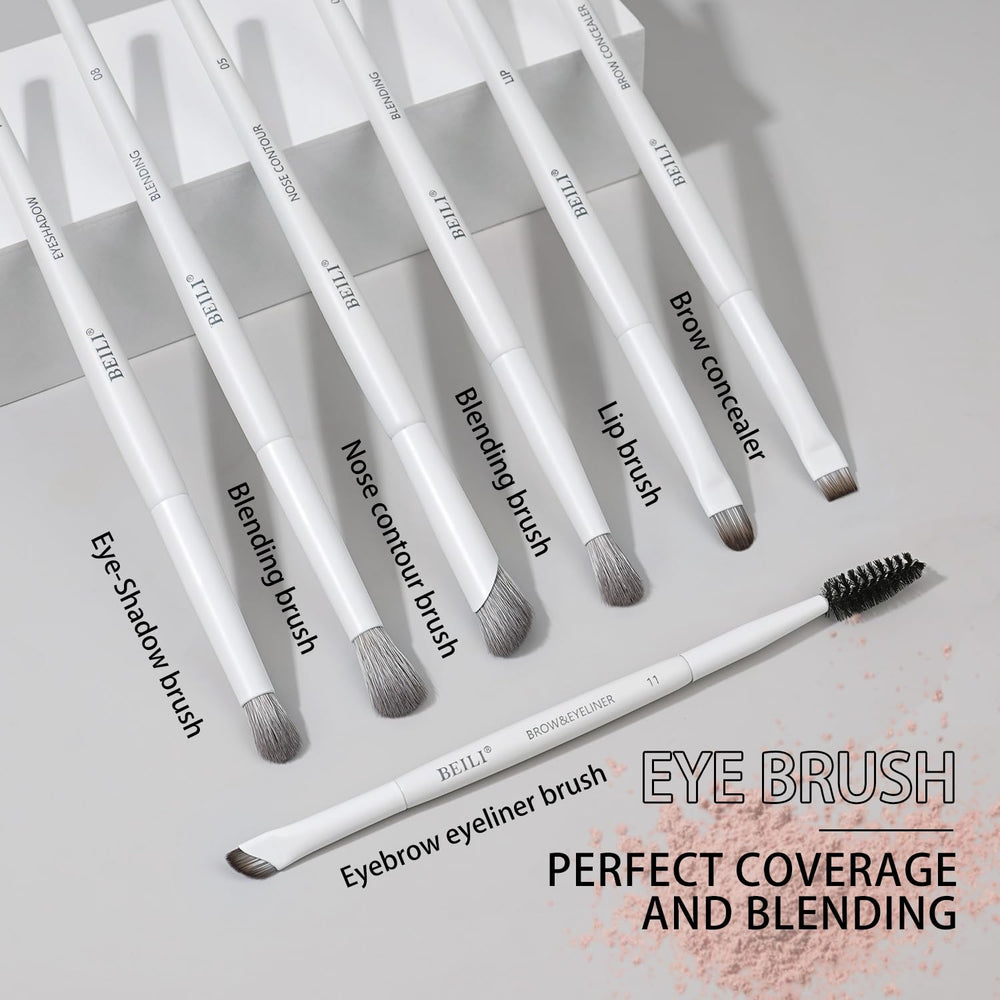 BEILI white eyebrow brush for natural, defined brows.