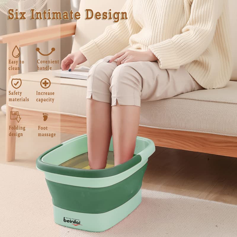 Beinilai collapsible foot bath ideal for camping and outdoor washing tasks