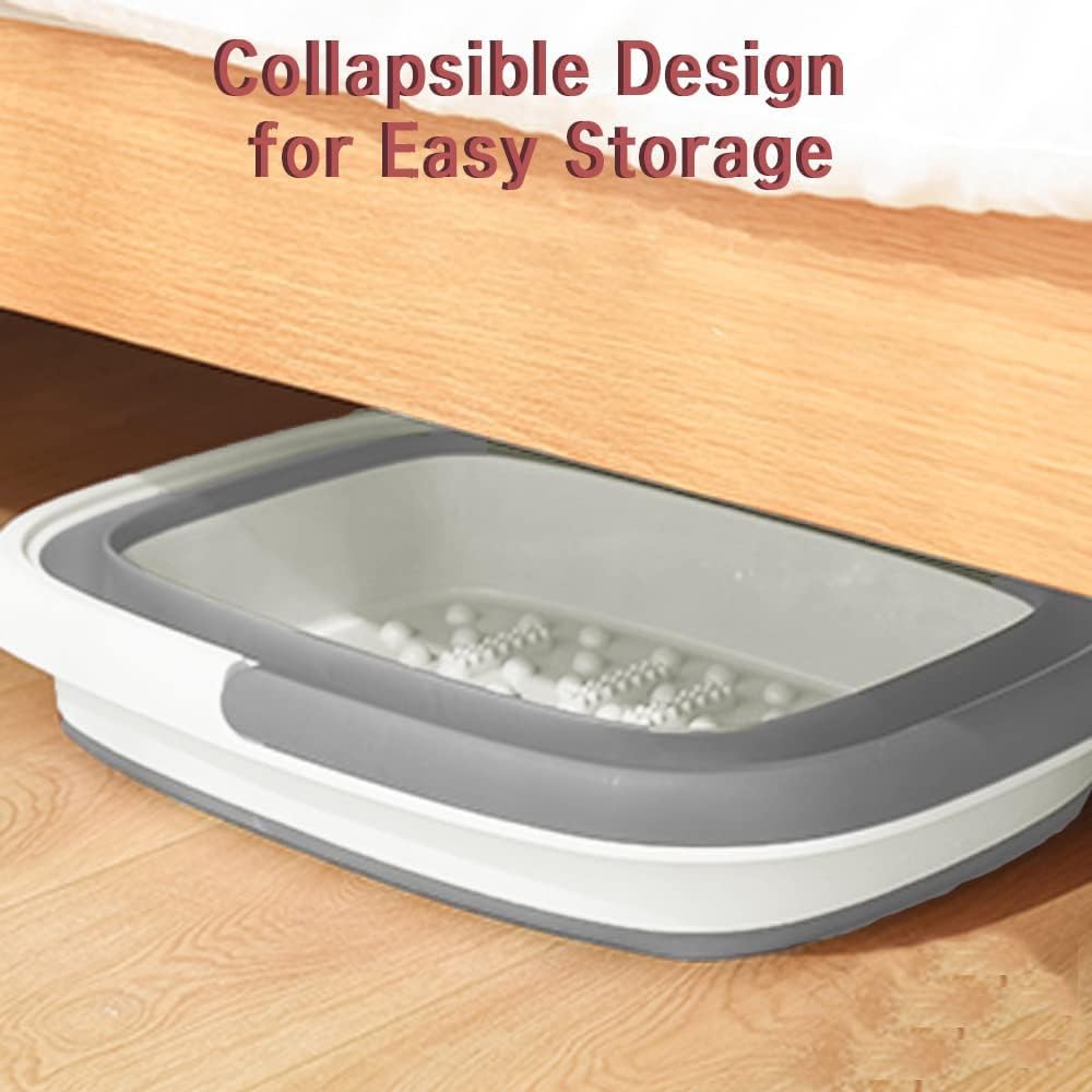 Beinilai collapsible foot bath open full-size ready for soothing soaking.