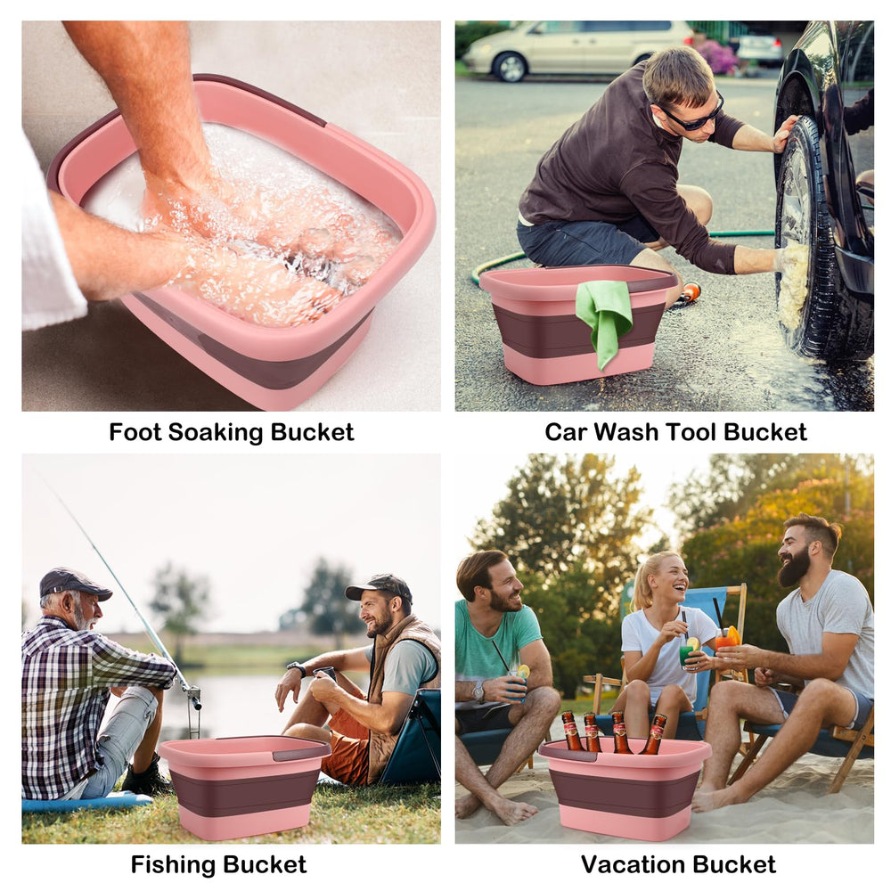 Beinilai multi-use foot basin doubles as a cleaning tub for camping or laundry.
