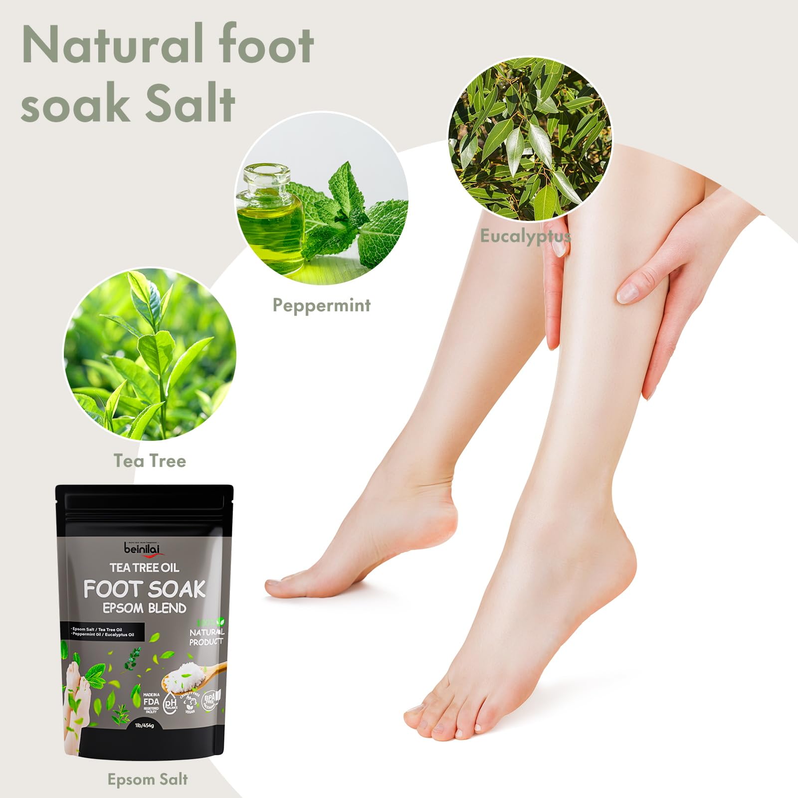 Beinilai foot spa with handle design for easy carrying during use.
