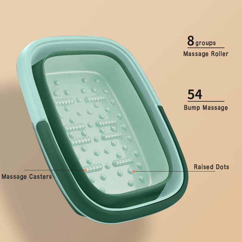 Beinilai foot tub with handles shown in closed position for easy carry