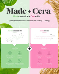 BEISIKS SKINRxLAB Made Cera Cream on fingertips illustrating quick absorption