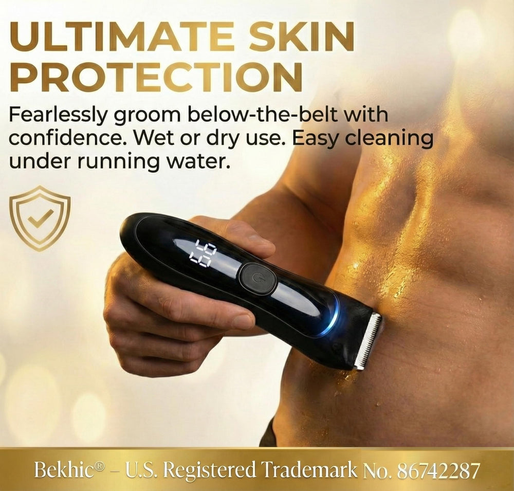 Bekhic USB-rechargeable cordless design suited for travel and gym bags.