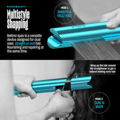 Bekind Apex 1-inch plates in action for precise straightening.