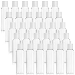 Bekith 30-pack 4oz clear bottle with disc-top cap for travel toiletries