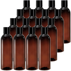 Bekith amber 8oz bottle assembled for easy storage and UV protection.
