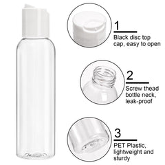 Bekith disc-top cap bottle enabling easy one-handed dispensing during travel