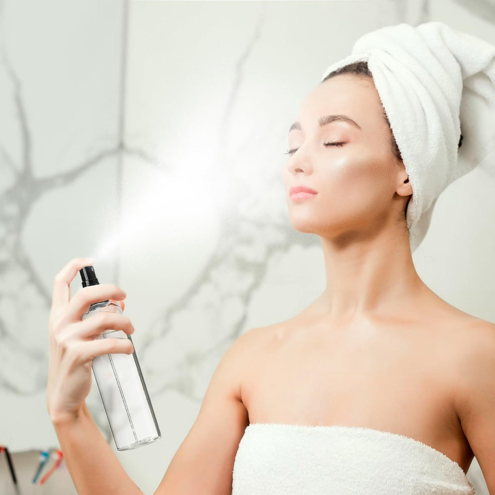 Bekith PET clear plastic bottles are durable and reusable for DIY cleaners and perfumes.