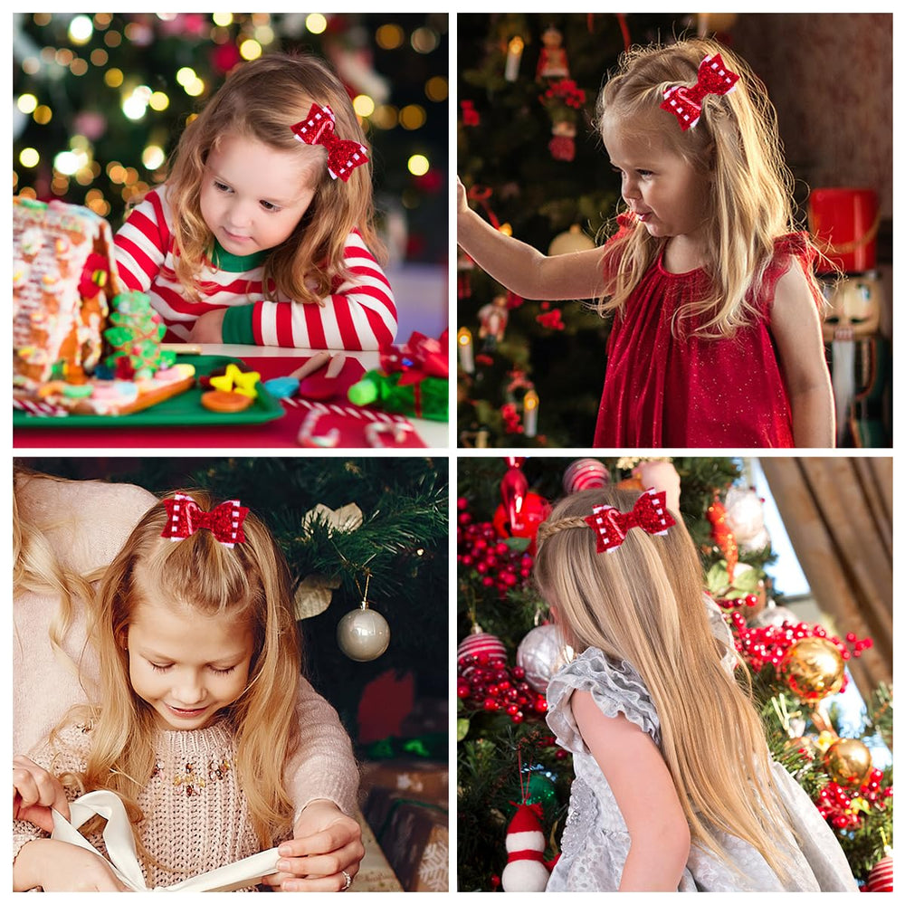 Beleki two-pack candy cane bows for gifting and styling
