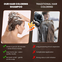 BELEZALIB gray hair coverage result showing rejuvenated look