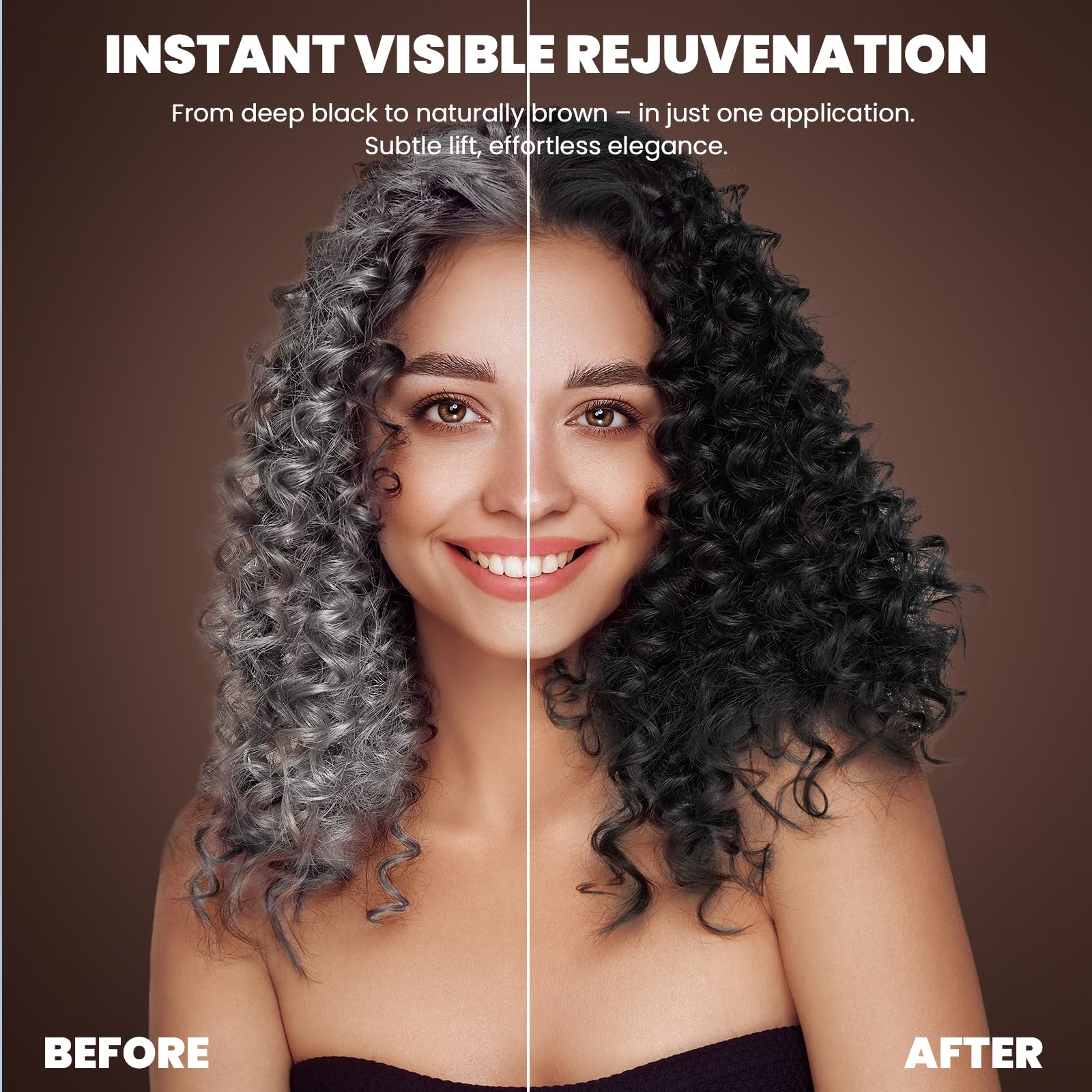 BELEZALIB shampoo lather demonstrates 3-in-1 cleansing coloring conditioning