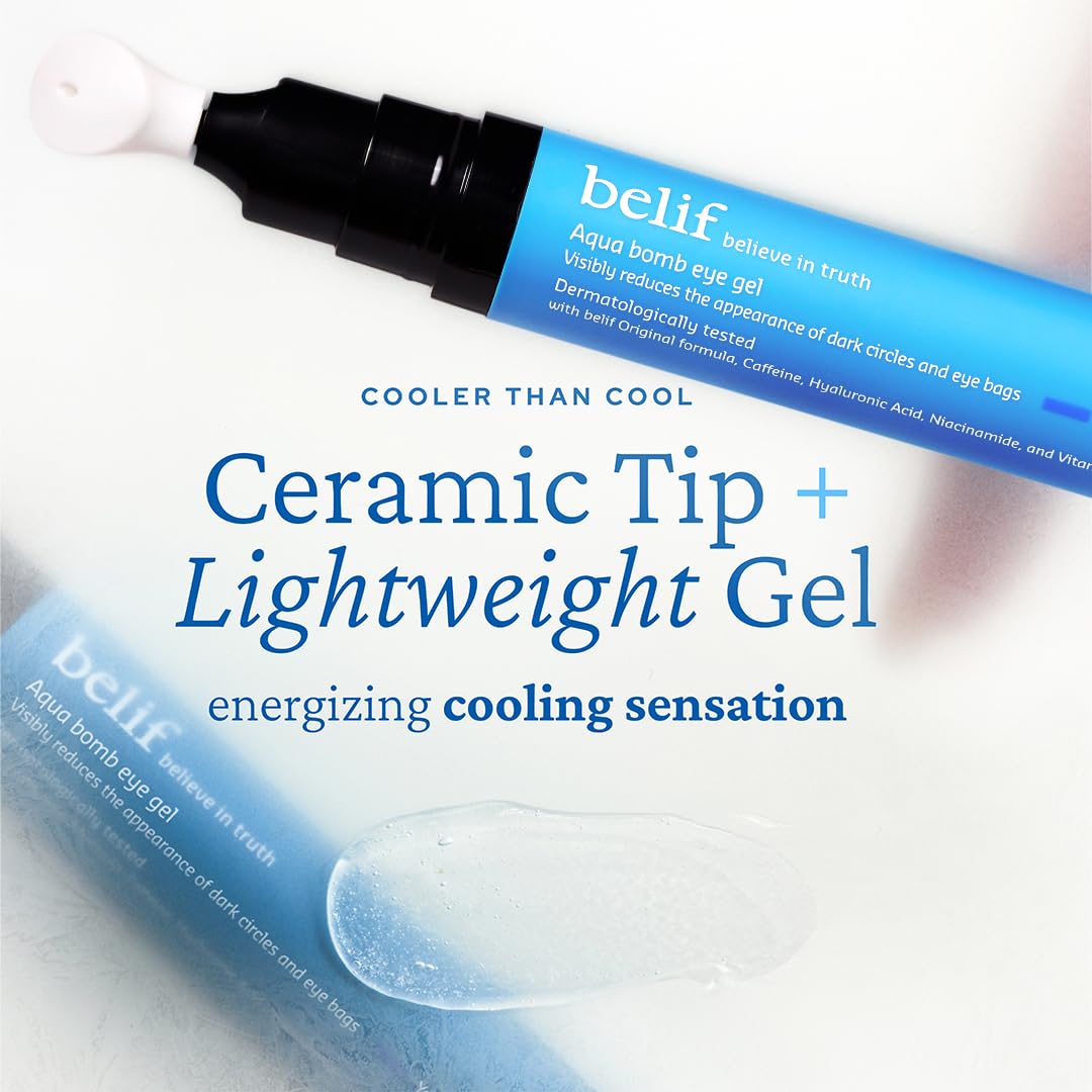 Belif Aqua Bomb Cooling Eye Gel suitable for all skin types and diverse users.