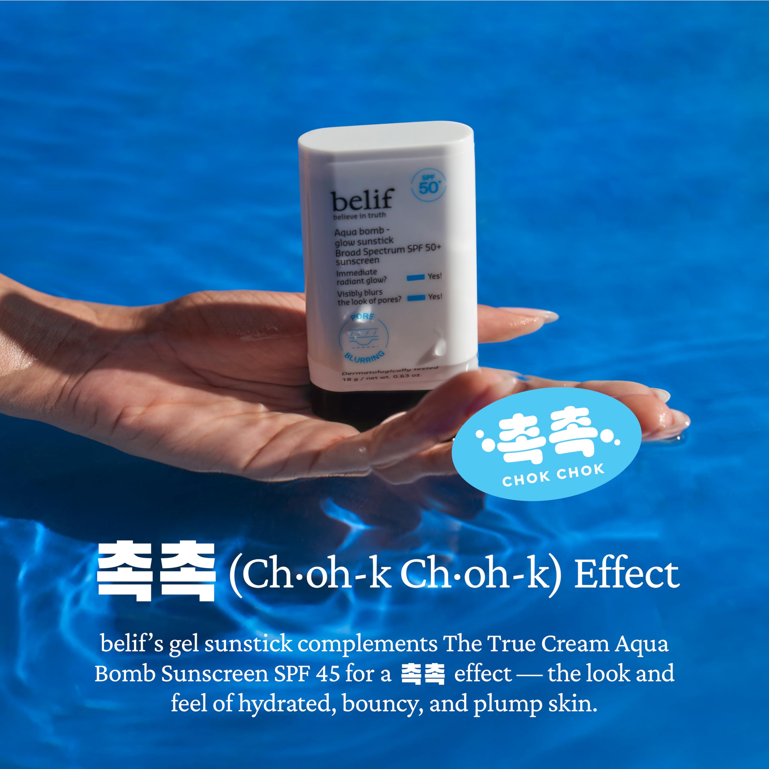 belif Aqua Bomb Niacinamide Sunscreen Stick for daily-use skincare routine