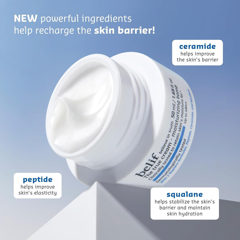 belif Barrier Boost Serum with retinol and peptides supports elasticity and smooths the look of pores