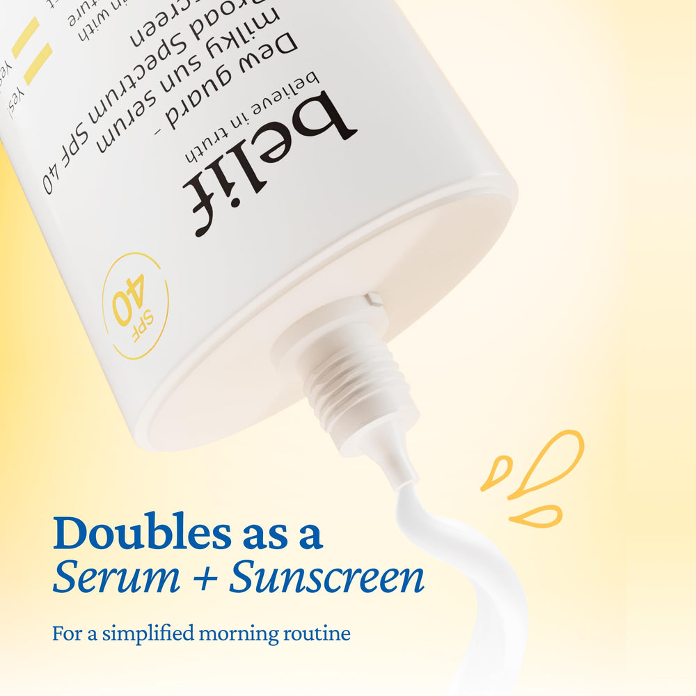Belif Milky Niacinamide Sunscreen ingredients spotlight with hydration benefits.