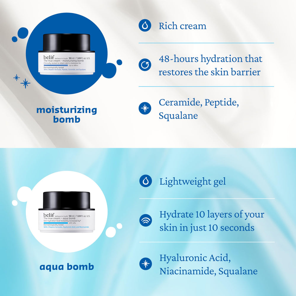 compact belif Moisturizing Bomb packaging with product box