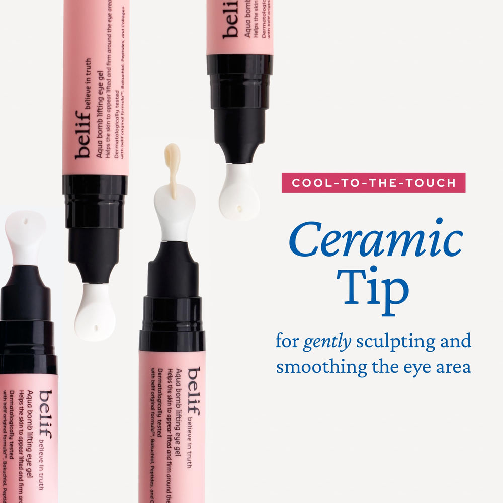 Belif Retinol Firming Eye Serum wrinkle-minimization closeup.