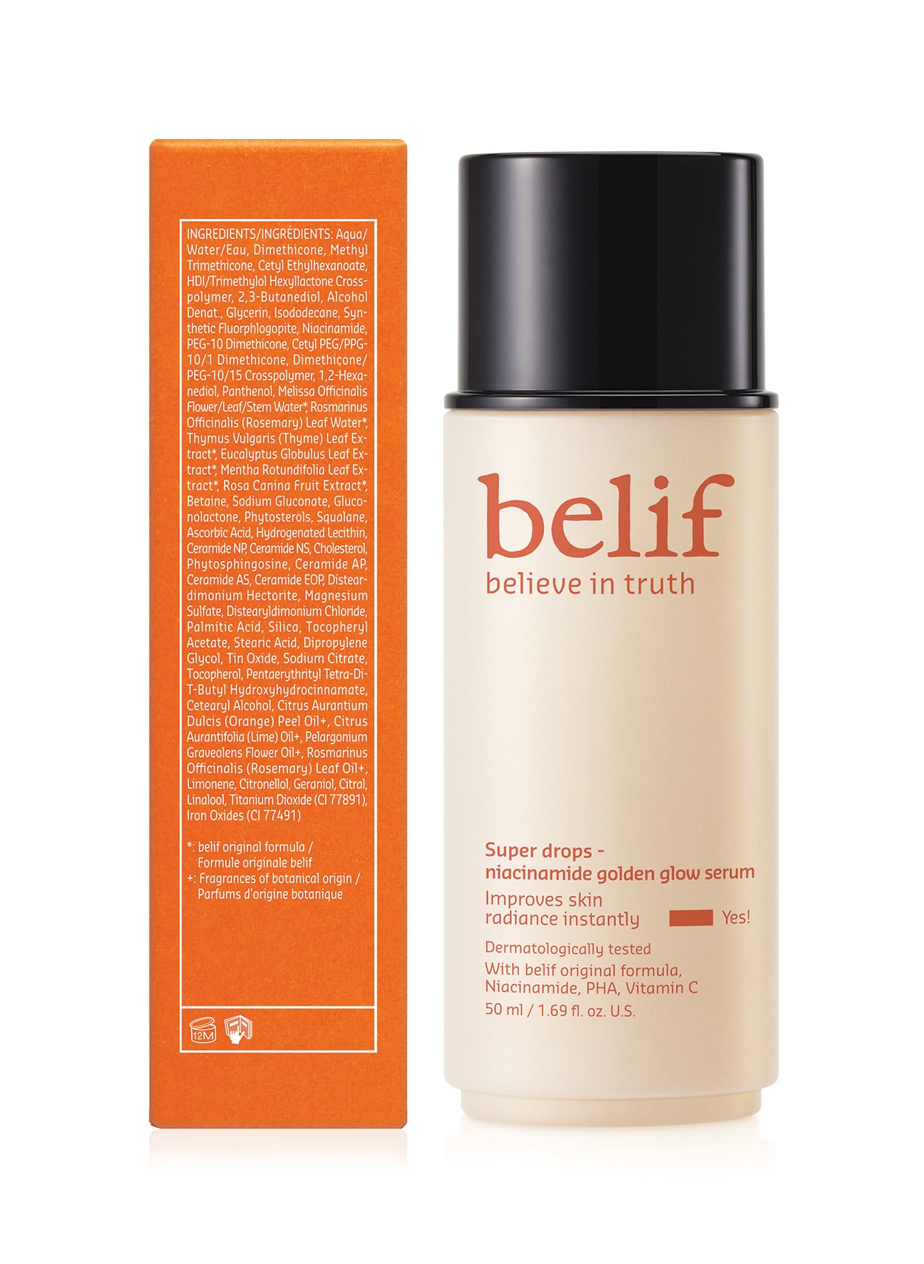 Belif Vitamin C Golden Glow Serum provides makeup-ready dewy glow.