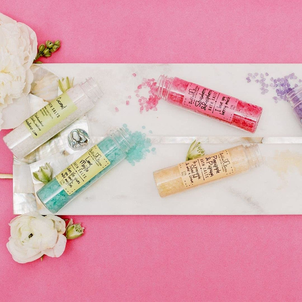 Bella & Bear Paradise Fruits jar shows cruelty-free and vegan credentials.