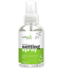 Bella Jade makeup setting spray bottle delivering a dewy finish for all-day hydration
