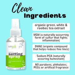 Bella Jade organic green tea-infused spray highlights antioxidant ingredients