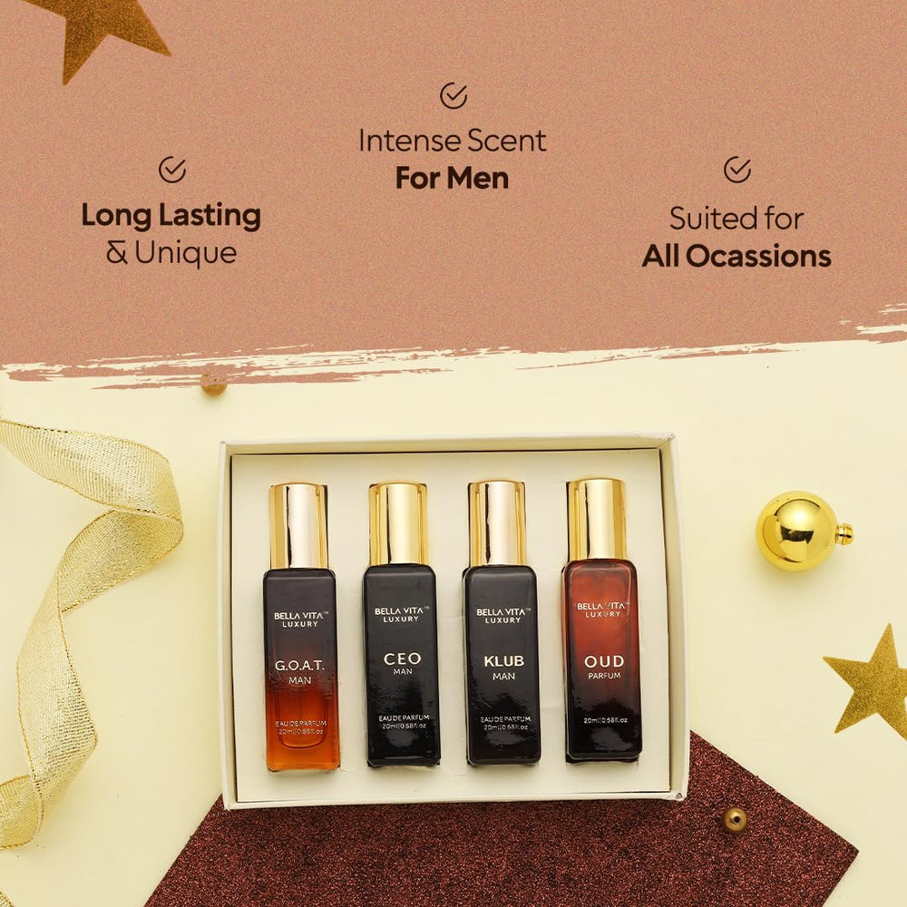 Bella Vita Luxury KLUB Man bottle suggests bold aroma for nights out