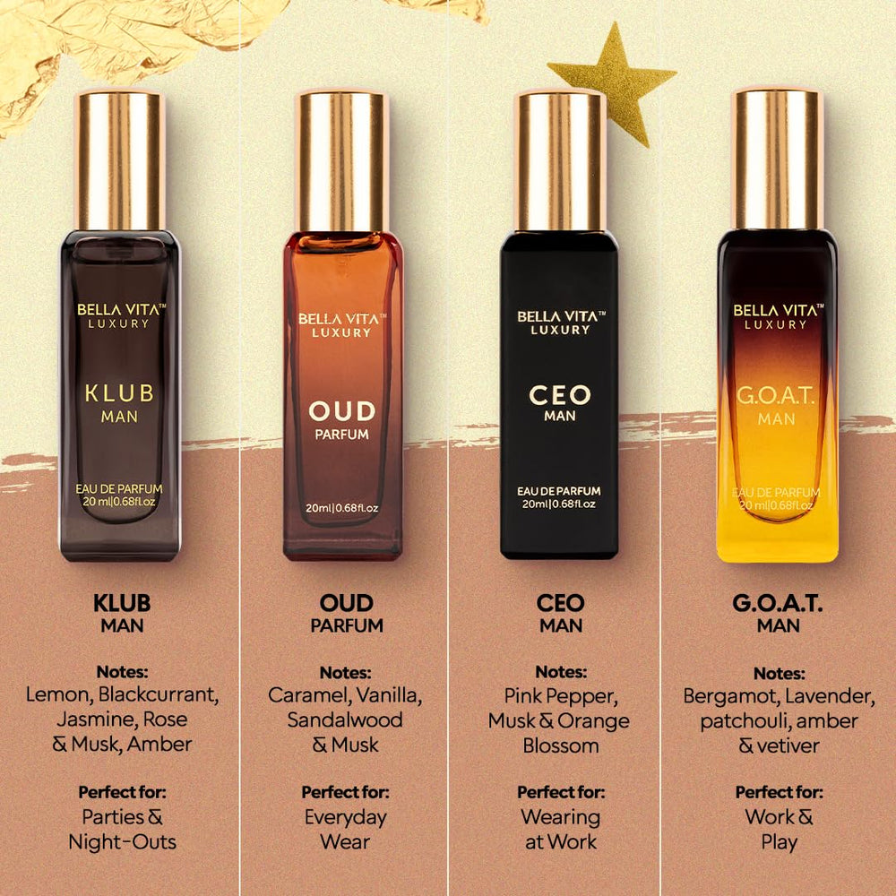 Bella Vita Luxury OUD bottle hints at premium fragrance for evening occasions