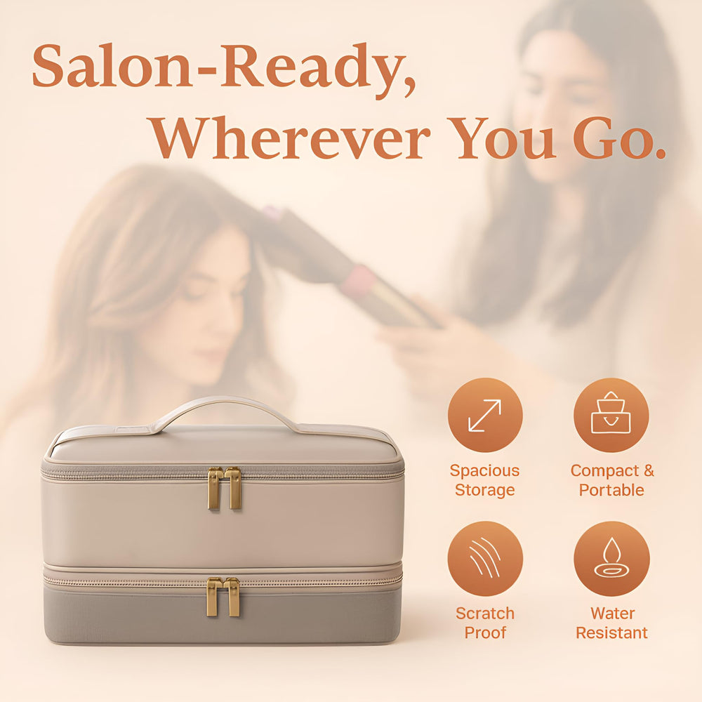 BellaBag opened case reveals double-layer storage and secure compartments.